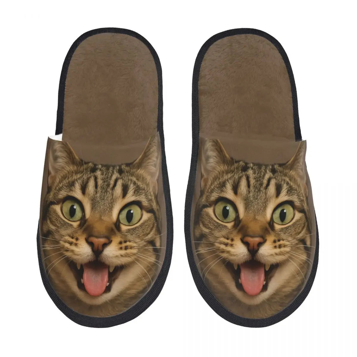 Custom Cute Cat Memory Foam Slippers