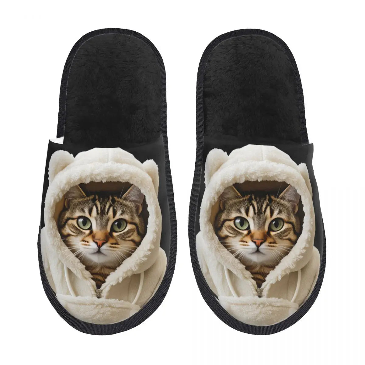 Custom Cute Cat Memory Foam Slippers