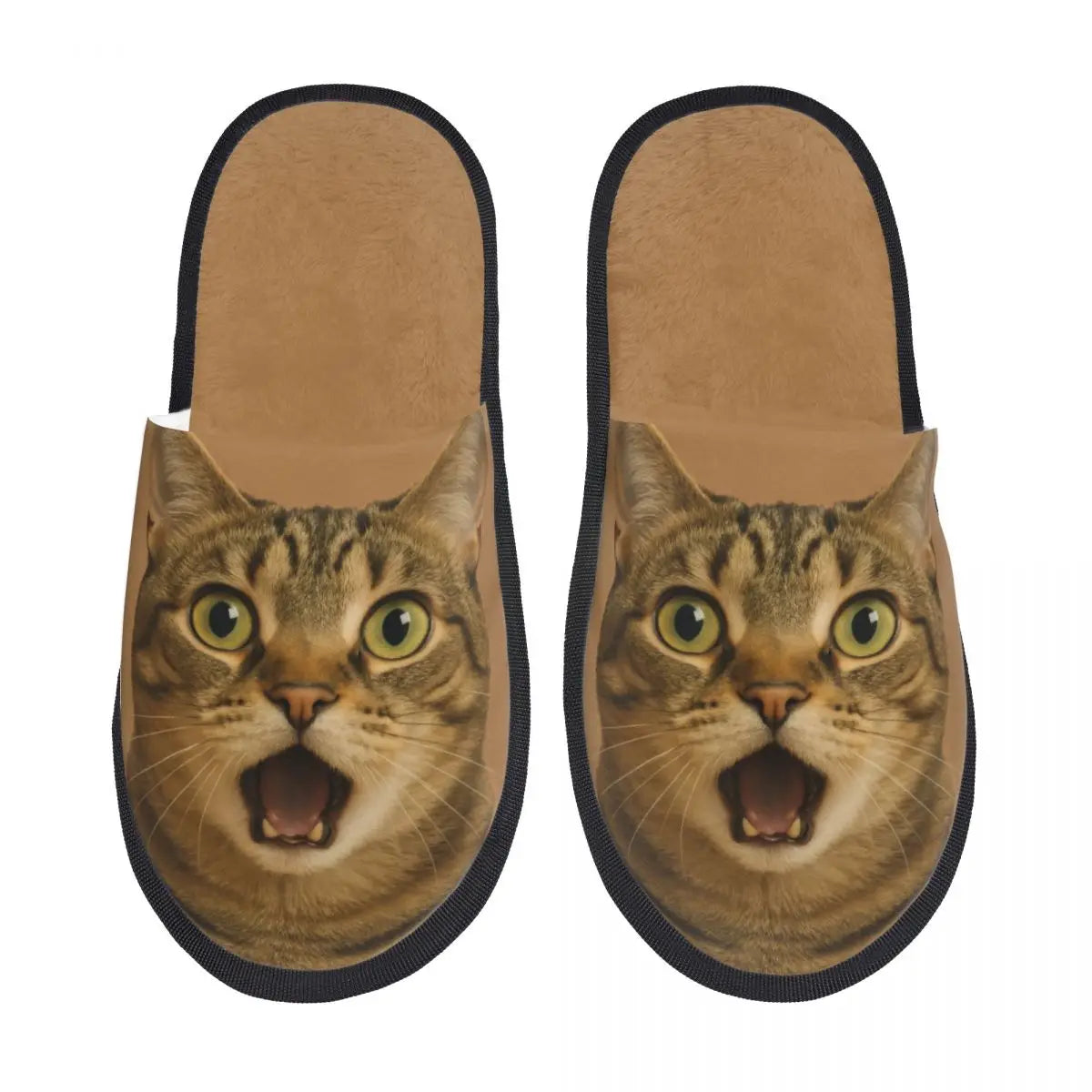 Custom Cute Cat Memory Foam Slippers